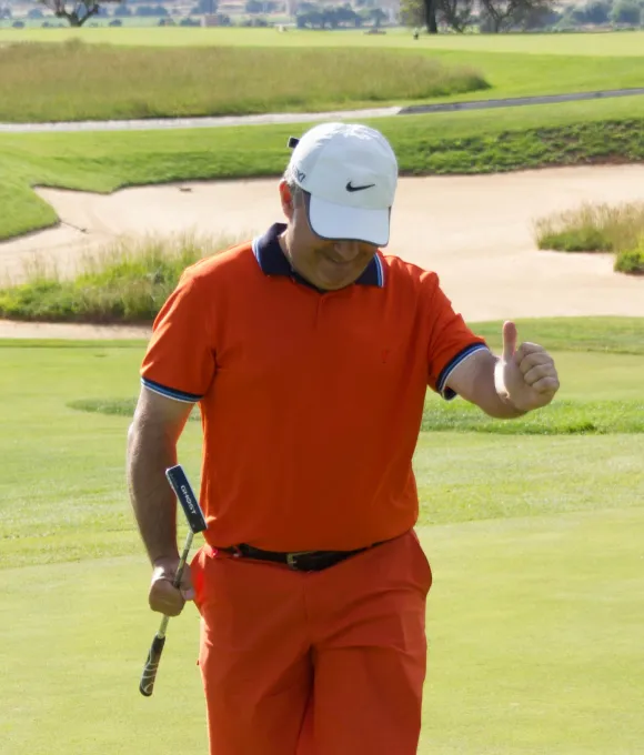 golf mental coach miguel angel celebrando