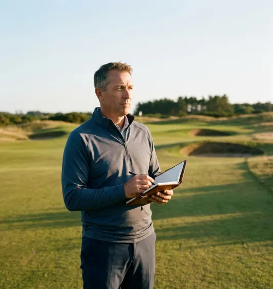 hombre campo de golf diagnostico test 1